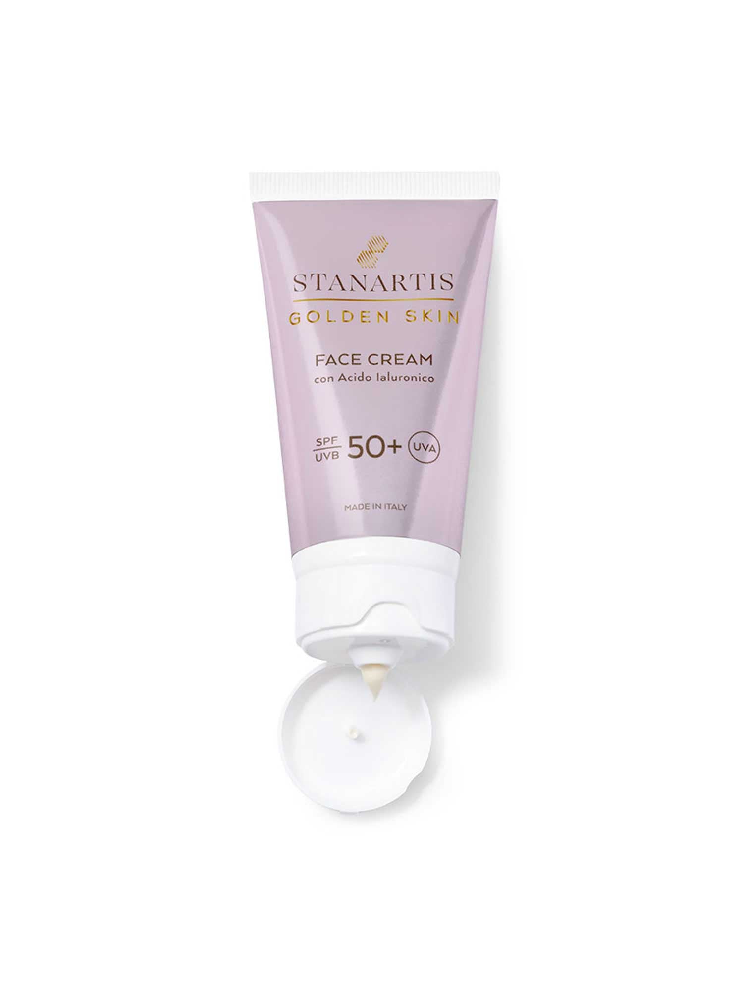 Crema Solare Viso Protezione 50 Golden Skin, Stanartis