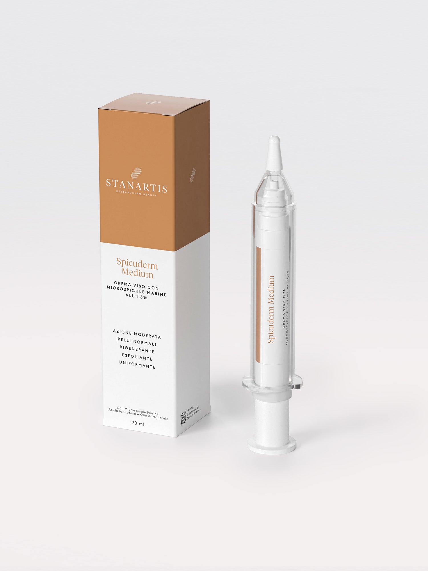 Crema viso con microspicule marine